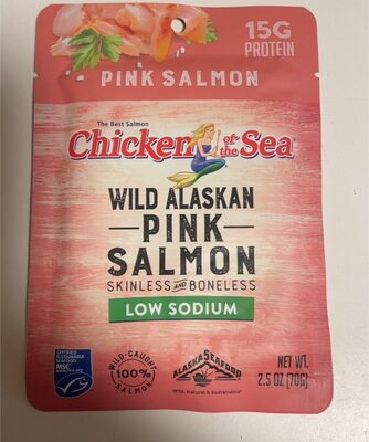 Wild Caught Alaskan Pink In Spring Water Low Sodium Packet Salmon