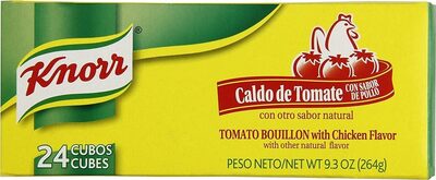 Tomato Bouillon With Chicken Flavor Cubes, Tomato With Chicken