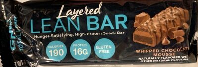Protein 16G, Calories 200 High-Protein Layered Lean Snack Bars, Whipped Chocolate Mousse, Whipped Chocolate Mousse
