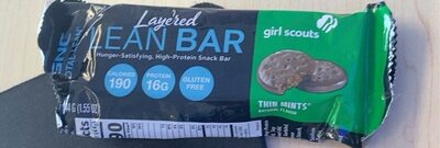 Protein 16G Layered Lean Bar, Girl Scout Thin Mints, Girl Scout Thin Mints