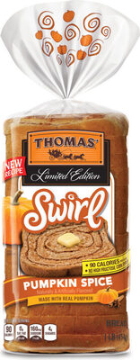 Pumpkin Spice Flavored Swirl Bread, Pumpkin Spice
