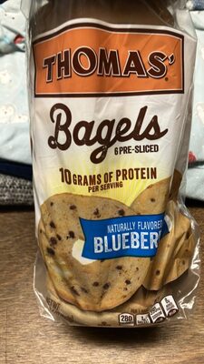 Blueberry Flavored Pre-Sliced Bagels, Blueberry