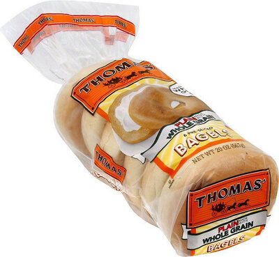 Plain Pre-Sliced Bagels, Plain