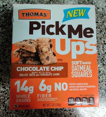 Chocolate Chip Rolled Oats And Chocolate Chips Soft-Baked Oatmeal Squares, Chocolate Chip
