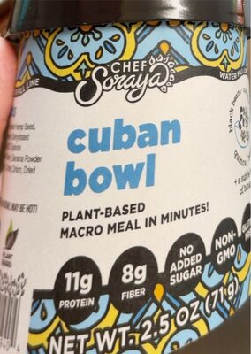 Cuban Black Beans, Coconut Rice, Quinoa, Hemp + Subtle Hint Of Banana Bowl, Cuban