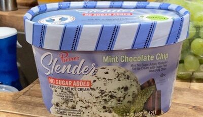 Mint Chocolate Chip Mint No Sugar Added Reduced Fat Ice Cream With Sugar Free Chocolaty Chips, Mint Chocolate Chip