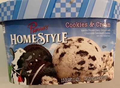 Cookies & Cream Vanilla Frozen Dairy Dessert With Chocolate Sandwich Cookies, Cookies & Cream