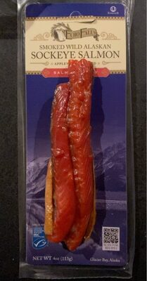 Apple Wood Smoked Wild Alaskan Sockeye Salmon Candy, Apple Wood Smoked