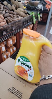 Tropicana Pure Premium HomeStyle Some Pulp Orange Juice 89 Fluid Ounce Plastic Bottle