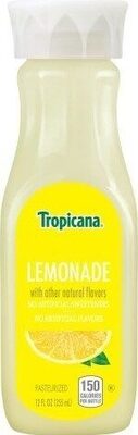 Tropicana Lemonade 12 Fluid Ounce Plastic Bottle