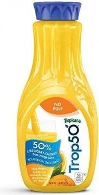 No Pulp Orange Juice Beverage With Vitamins, No Pulp Orange