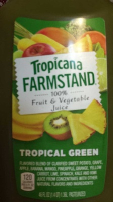 Tropical Green Fruit & Vegetable Juice, Tropical Green