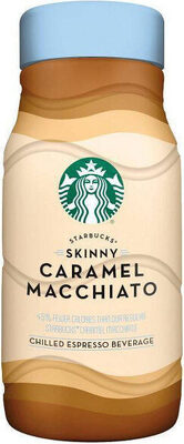 Caramel Macchiato Flavored Skinny Chilled Espresso Beverage, Skinny Caramel Macchiato