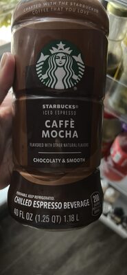 Caffe Mocha Iced Chilled Espresso Beverage, Caffe Mocha