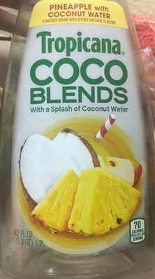 Pineapple With Coconut Water Drink Coco Blends, Pineapple With Coconut Water