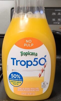 No Pulp Light Orange Juice Beverage, Orange