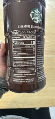 Black Unsweet Cold Brew Premium Coffee Beverage