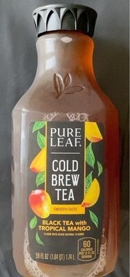 Black Cold Brew Tea With Tropical Mango, Black With Tropical Mango