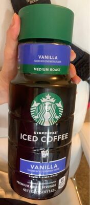 Medium Roast Vanilla Sweetened Black Premium Iced Coffee Beverage, Vanilla Sweetened Black