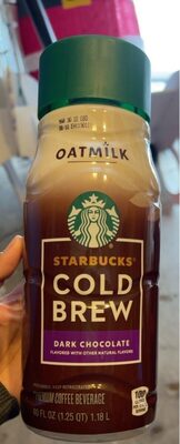 Dark Chocolate Oatmilk Cold Brew Premium Coffee Beverage, Dark Chocolate
