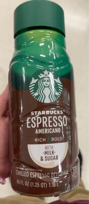 Americano Chilled Espresso Beverage, Americano