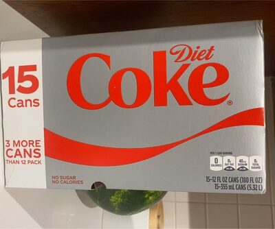 Diet Coke Cans, 12 fl oz, 15 Pack