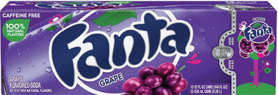 Fanta Grape Soda Fridge Pack Cans, 12 fl oz, 12 Pack