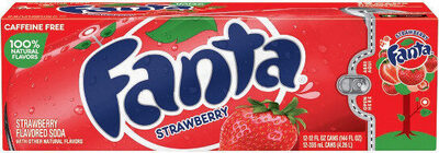 Fanta Strawberry Soda Fridge Pack Cans, 12 fl oz, 12 Pack