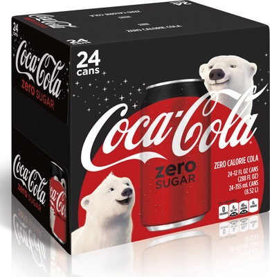 Coca-Cola Zero Sugar Cans, 12 Fl Oz, 24 Pack