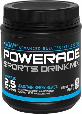 Powerade, Ion4, Sports Drink Mix, Mountain Berry Blast , Mountain Berry Blast 