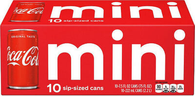 Coca-Cola Fridge Pack Cans, 7.5 fl oz, 10 Pack