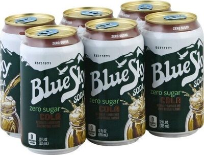 Blue Sky Zero Cola-KO 12 fluid ounce (US) Non-Refillable Aluminum Can Straight
