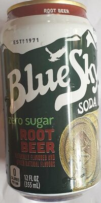 Blue Sky Zero Root Beer-KO 12 fluid ounce (US) Non-Refillable Aluminum Can Straight