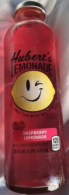 Hubert's Lemonade Raspberry Glass Bottle, 16 fl oz