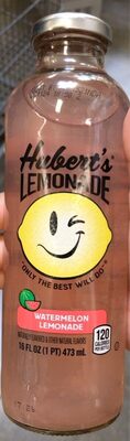 Hubert's Lemonade Watermelon Glass Bottle, 16 fl oz