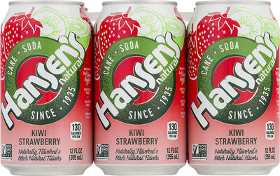 Hansen's Natural, Natural Soda, Kiwi Strawberry, Kiwi Strawberry