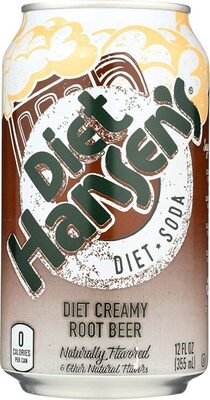 Hansen's Diet Root Beer-KO 12 fluid ounce (US) Non-Refillable Aluminum Can Straight