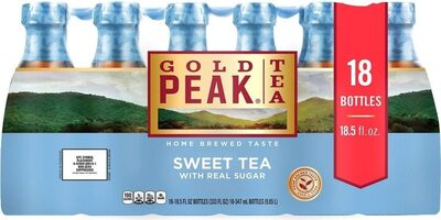 Gold Peak Sweetened Black Tea Bottles, 18.5 fl oz, 18 Pack