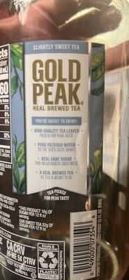 Gold Peak Slightly Sweet Tea Bottle, 52 fl oz