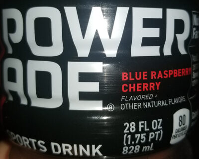 Blue Raspberry Cherry Sports Drink, Raspberry; Cherry