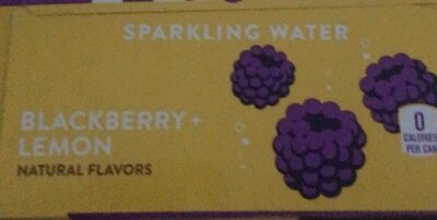 Blackberry + Lemon Sparkling Water, Blackberry; Lemon