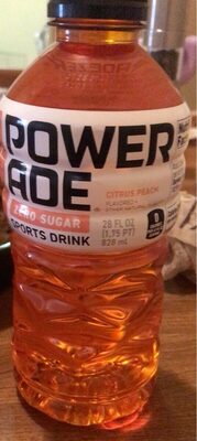 Powerade Zero Sugar Citrus Peach Bottle, 28 Fl Oz, Citrus; Peach