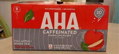 Aha Fuji Apple + White Tea Cans, 12 Fl Oz, 8 Pack, Fuji Apple; White Tea