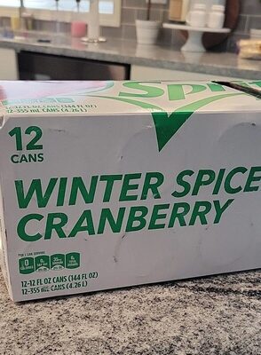 Zero Sugar Winter Spiced Cranberry Soda, Cranberry