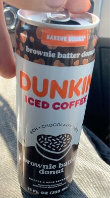 Brownie Batter Donut Iced Coffee & Milk Beverage, Brownie Batter Donut