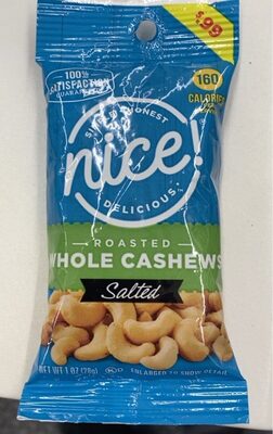 Salted Roasted Whole Cashews, Salted