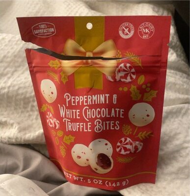 Peppermint & White Chocolate Truffle Bites, Peppermint & White Chocolate