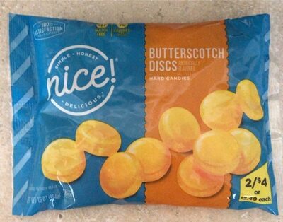 Butterscotch Discs Hard Candies, Butterscotch Discs