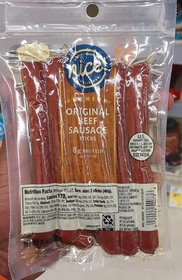 Original Beef Sausage Sticks, Original Beef