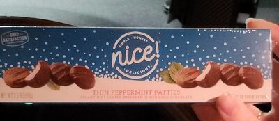 Thin Peppermint Patties Creamy Mint Center Drenched In Rich Dark Chocolate, Thin Peppermint